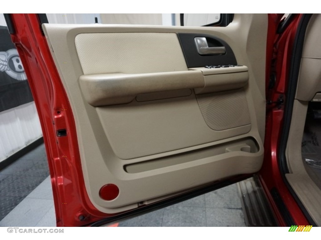 2003 Expedition Eddie Bauer 4x4 - Laser Red Tinted Metallic / Medium Parchment photo #12