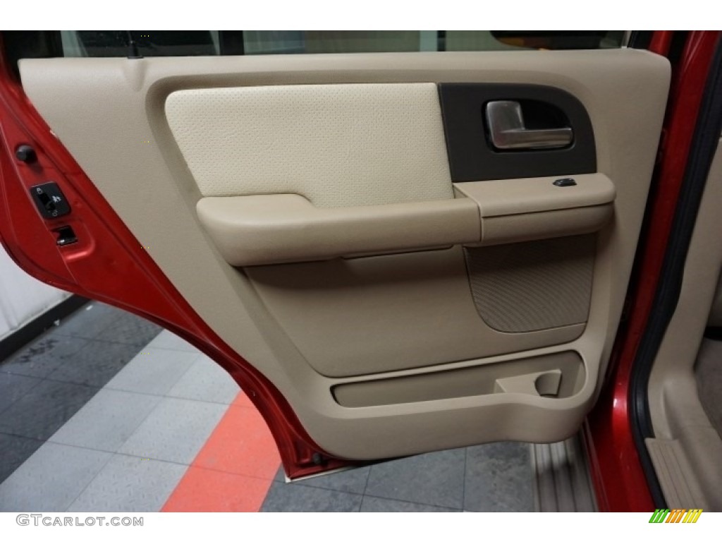 2003 Expedition Eddie Bauer 4x4 - Laser Red Tinted Metallic / Medium Parchment photo #15