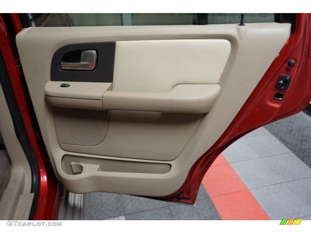 2003 Expedition Eddie Bauer 4x4 - Laser Red Tinted Metallic / Medium Parchment photo #16