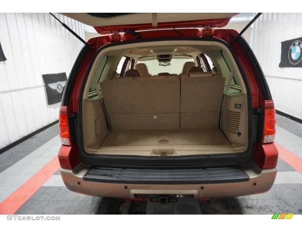 2003 Expedition Eddie Bauer 4x4 - Laser Red Tinted Metallic / Medium Parchment photo #21
