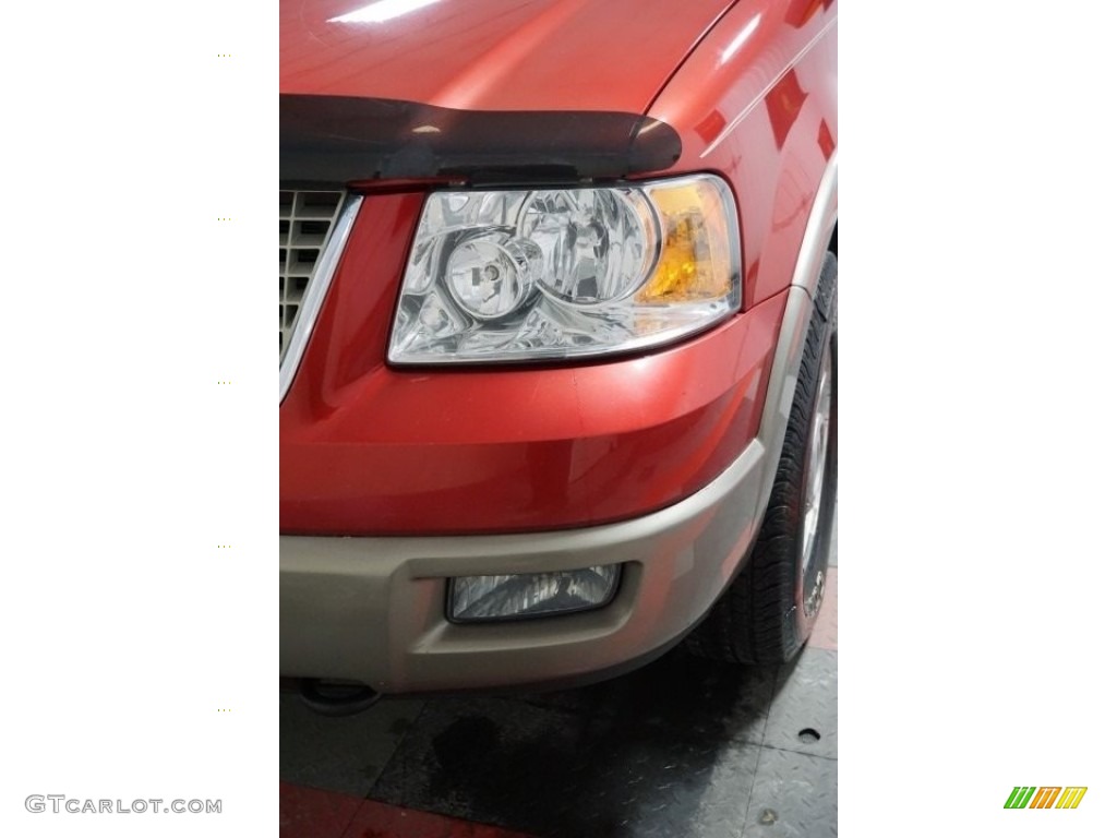 2003 Expedition Eddie Bauer 4x4 - Laser Red Tinted Metallic / Medium Parchment photo #65