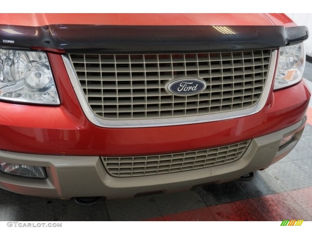 2003 Expedition Eddie Bauer 4x4 - Laser Red Tinted Metallic / Medium Parchment photo #69