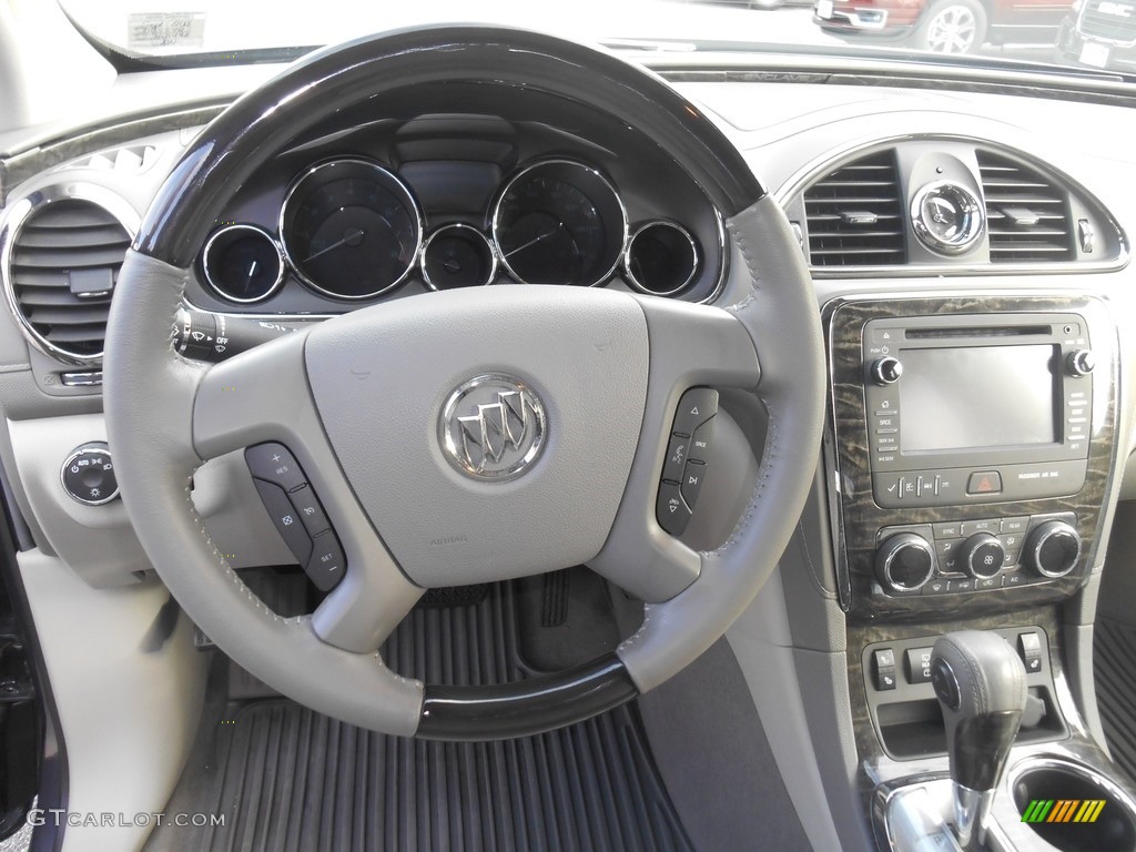 2014 Enclave Leather - Atlantis Blue Metallic / Titanium photo #12