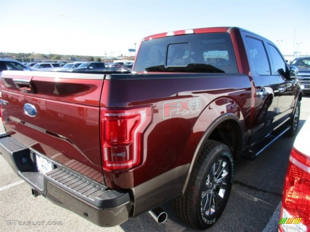 2016 F150 Lariat SuperCrew 4x4 - Bronze Fire / Medium Light Camel photo #8