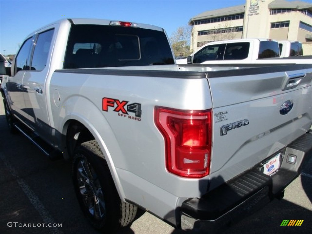 2016 F150 Lariat SuperCrew 4x4 - Ingot Silver / Black photo #5