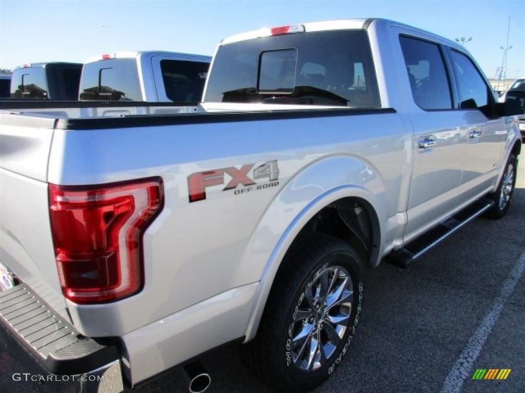2016 F150 Lariat SuperCrew 4x4 - Ingot Silver / Black photo #8