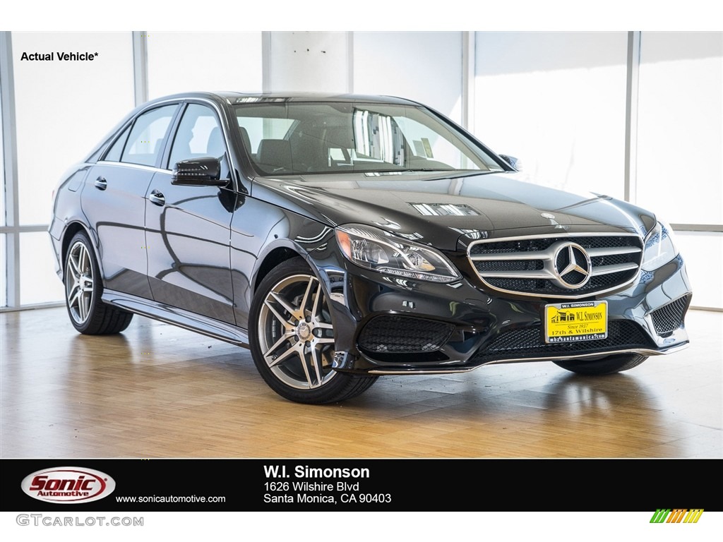 2016 E 350 Sedan - Black / Black photo #1