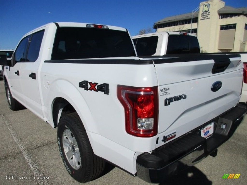 2016 F150 XLT SuperCrew 4x4 - Oxford White / Medium Earth Gray photo #6