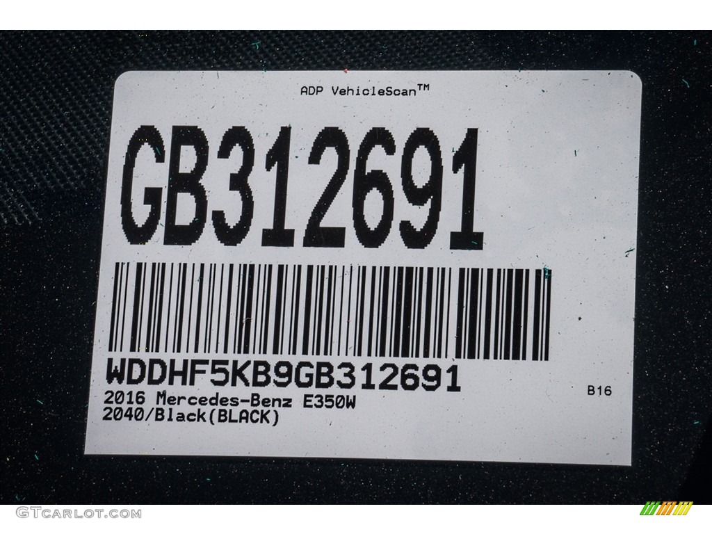 2016 E 350 Sedan - Black / Black photo #8