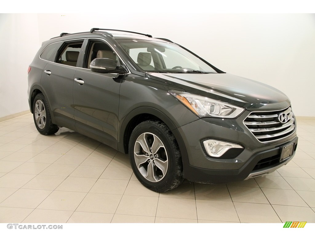 Hampton Green Pearl 2013 Hyundai Santa Fe GLS AWD Exterior Photo #111068201