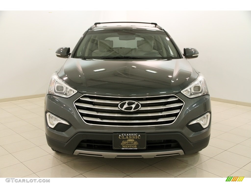 2013 Santa Fe GLS AWD - Hampton Green Pearl / Beige photo #2
