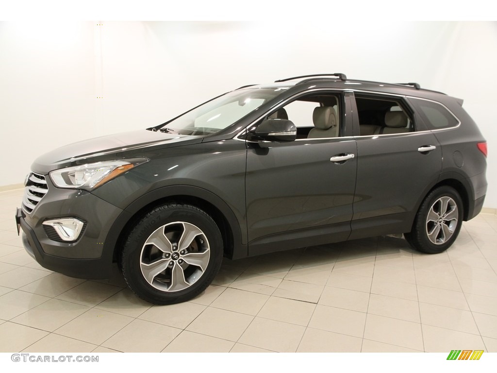 2013 Santa Fe GLS AWD - Hampton Green Pearl / Beige photo #3