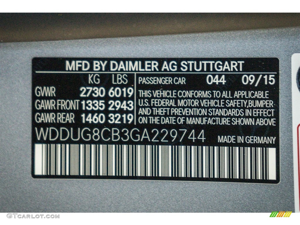 2016 S Color Code 044 for designo Magno Alanite Grey Metallic (matte) Photo #111068825