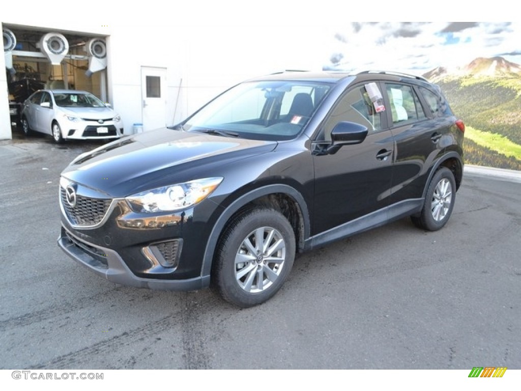 Jet Black Mica 2014 Mazda CX-5 Sport Exterior Photo #111070694