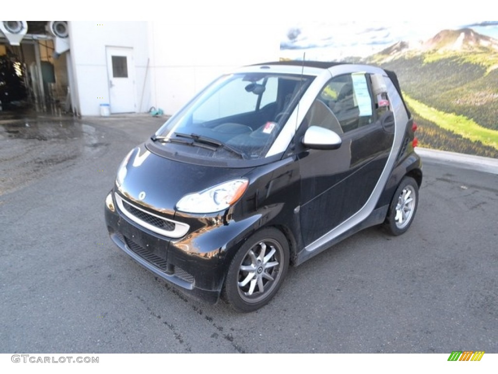 Deep Black 2009 Smart fortwo passion cabriolet Exterior Photo #111071303