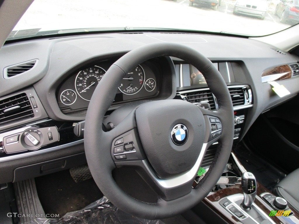 2016 X3 xDrive28i - Glacier Silver Metallic / Black photo #14
