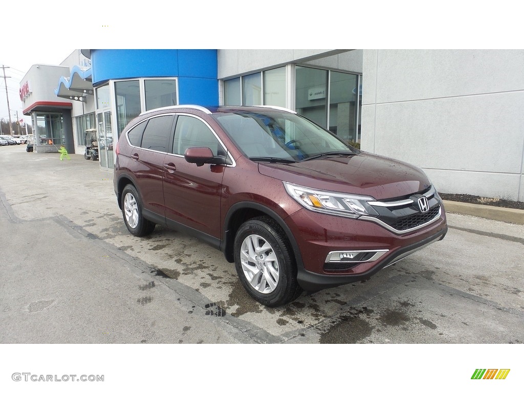 2016 CR-V EX-L AWD - Basque Red Pearl II / Gray photo #1