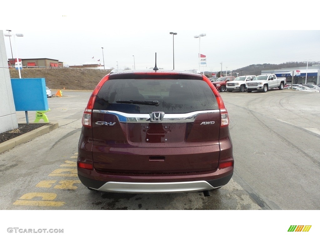 2016 CR-V EX-L AWD - Basque Red Pearl II / Gray photo #5
