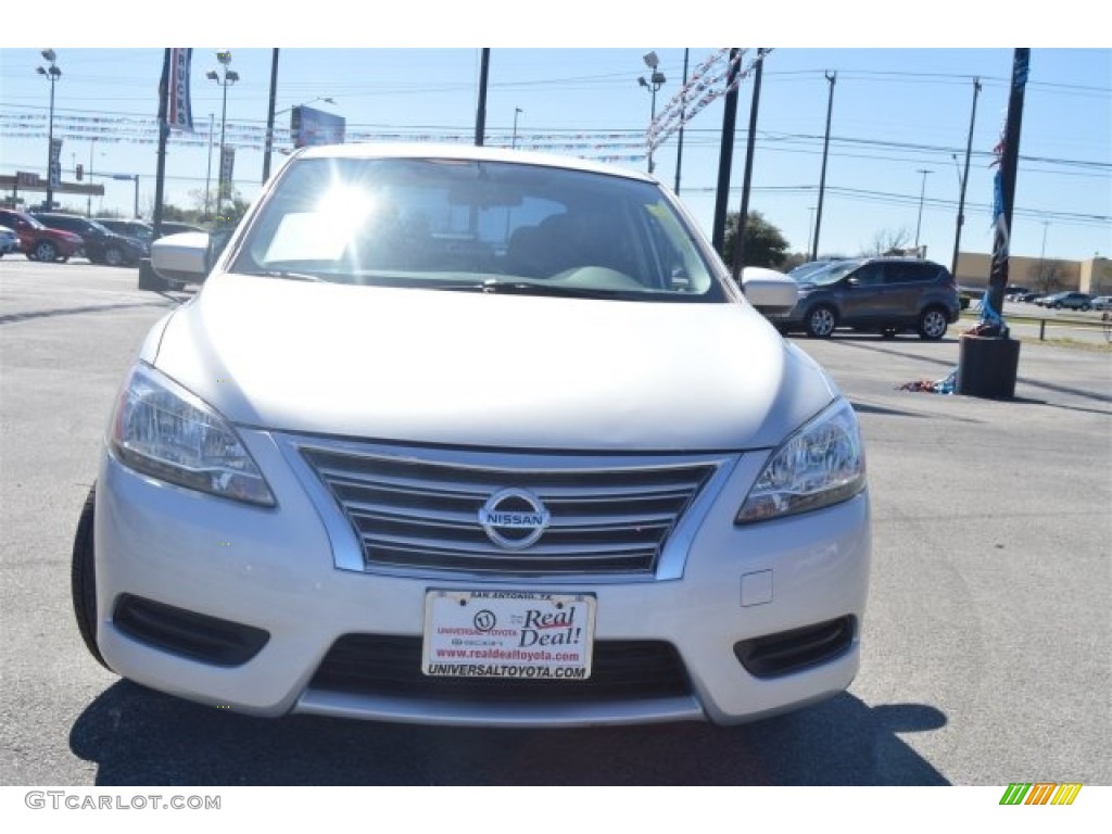 2014 Sentra S - Brilliant Silver / Charcoal photo #3