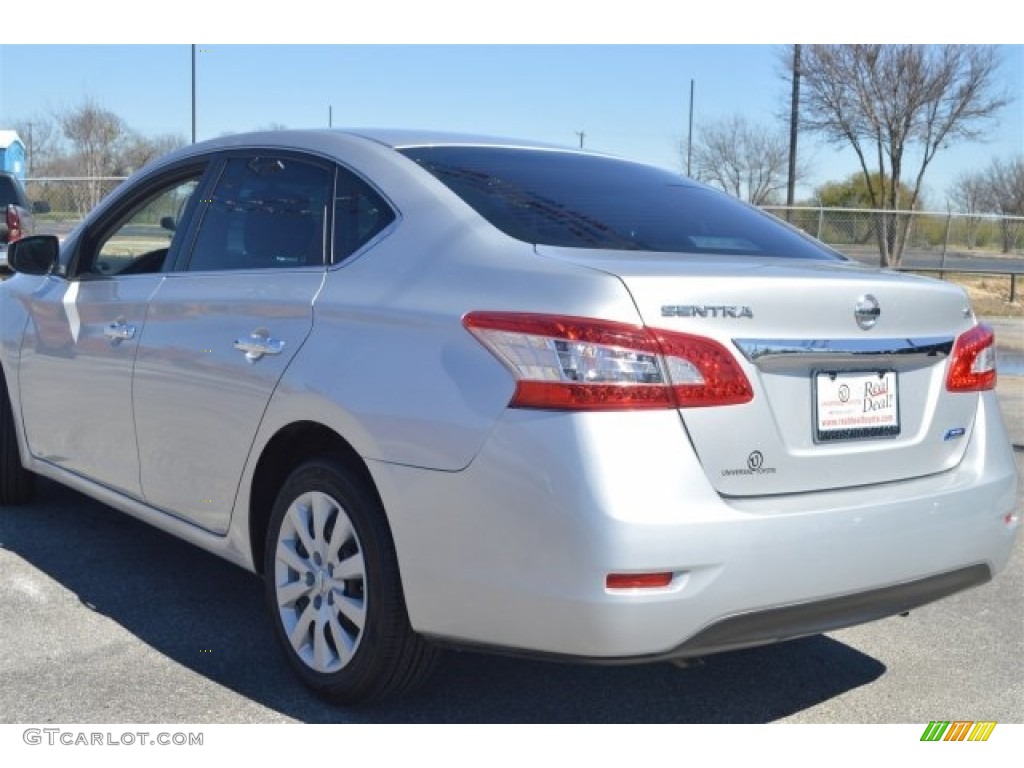 2014 Sentra S - Brilliant Silver / Charcoal photo #7