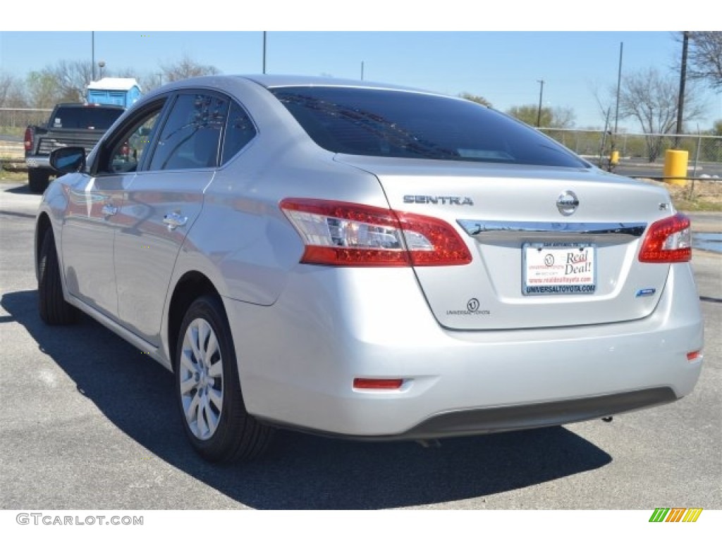 2014 Sentra S - Brilliant Silver / Charcoal photo #8