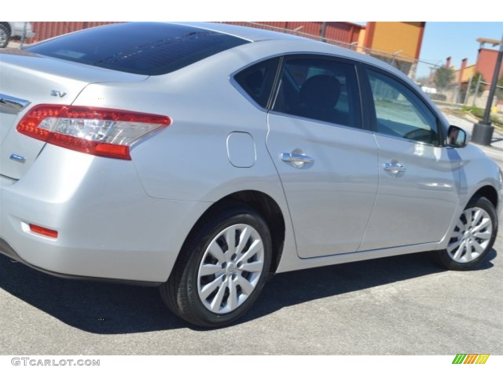 2014 Sentra S - Brilliant Silver / Charcoal photo #11