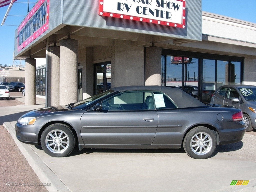2005 Sebring Touring Convertible - Magnesium Pearl / Dark Slate Gray photo #2