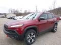 2016 Deep Cherry Red Crystal Pearl Jeep Cherokee Trailhawk 4x4  photo #1