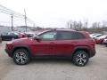 2016 Deep Cherry Red Crystal Pearl Jeep Cherokee Trailhawk 4x4  photo #3