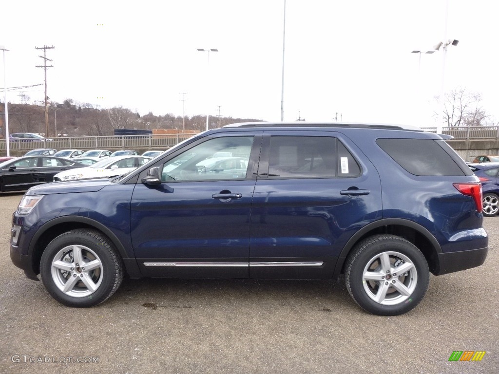 2016 Explorer XLT 4WD - Blue Jeans Metallic / Ebony Black photo #5