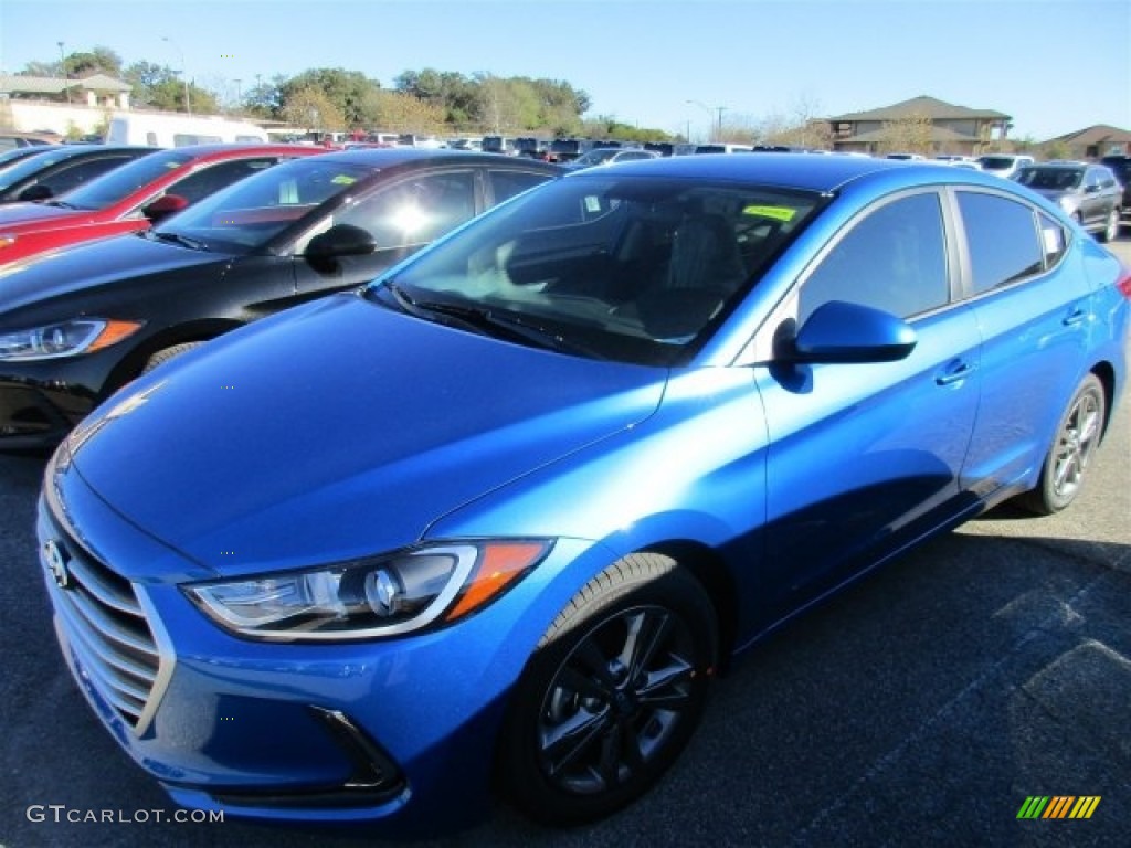 2017 Elantra SE - Electric Blue / Gray photo #2