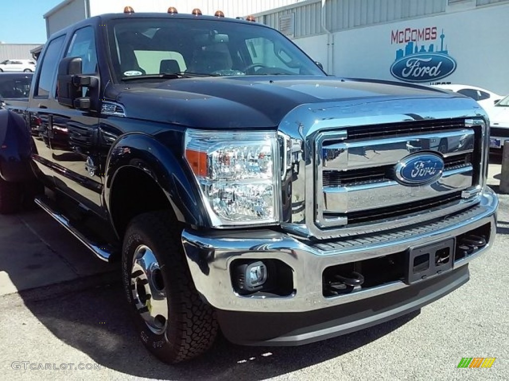 2016 F350 Super Duty XLT Crew Cab 4x4 DRW - Blue Jeans Metallic / Steel photo #1