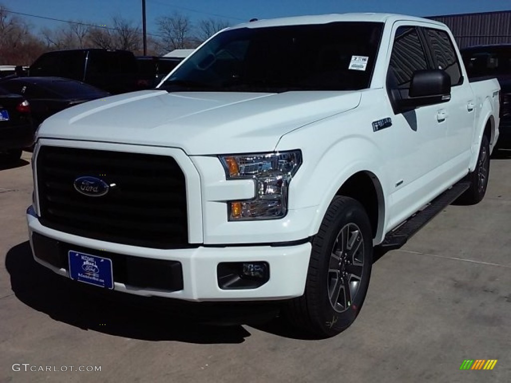 2016 F150 XLT SuperCrew - Oxford White / Black photo #8