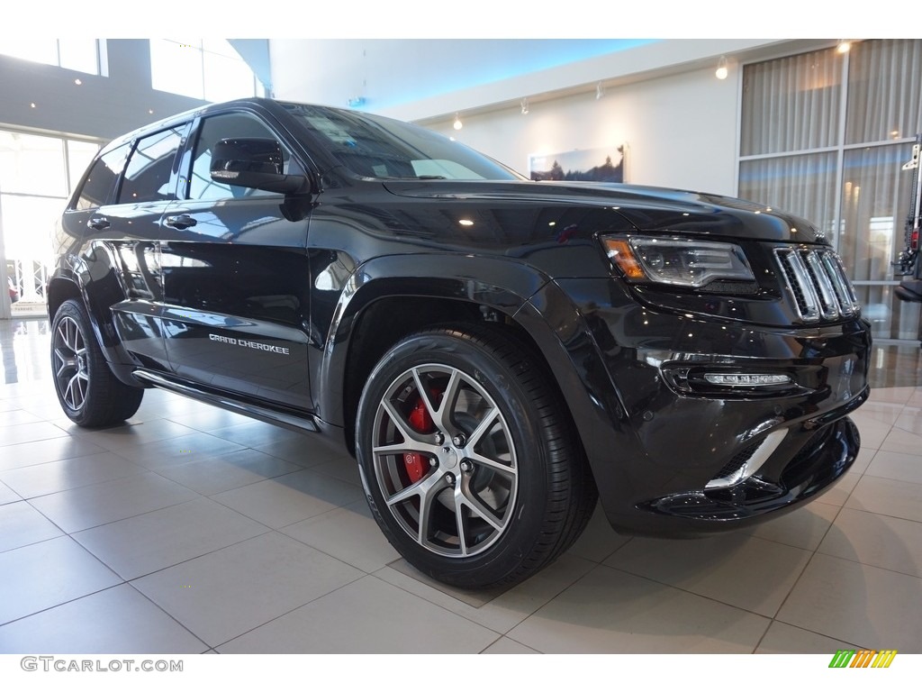Brilliant Black Crystal Pearl 2016 Jeep Grand Cherokee SRT 4x4 Exterior Photo #111080756