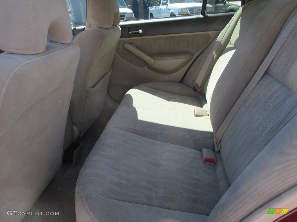 2004 Civic EX Sedan - Radiant Ruby Pearl / Gray photo #12