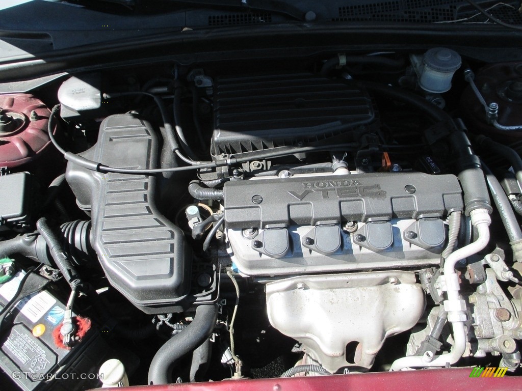 2004 Civic EX Sedan - Radiant Ruby Pearl / Gray photo #14
