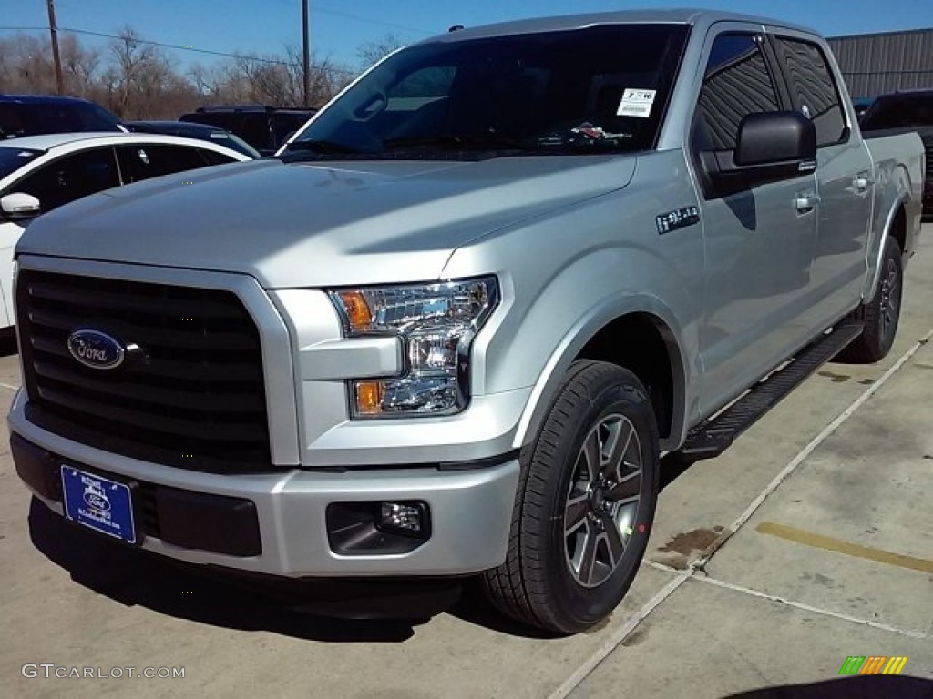 2016 F150 XLT SuperCrew - Ingot Silver / Black photo #8