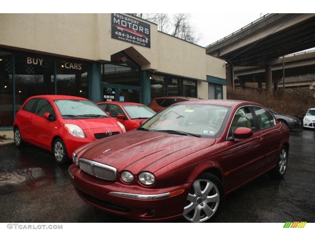 2006 X-Type 3.0 - Radiance Red Metallic / Champagne photo #1