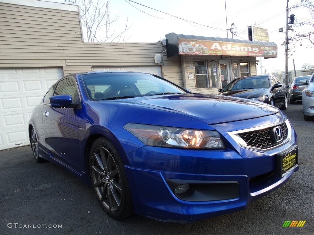 2009 Accord EX-L V6 Coupe - Belize Blue Pearl / Black photo #3