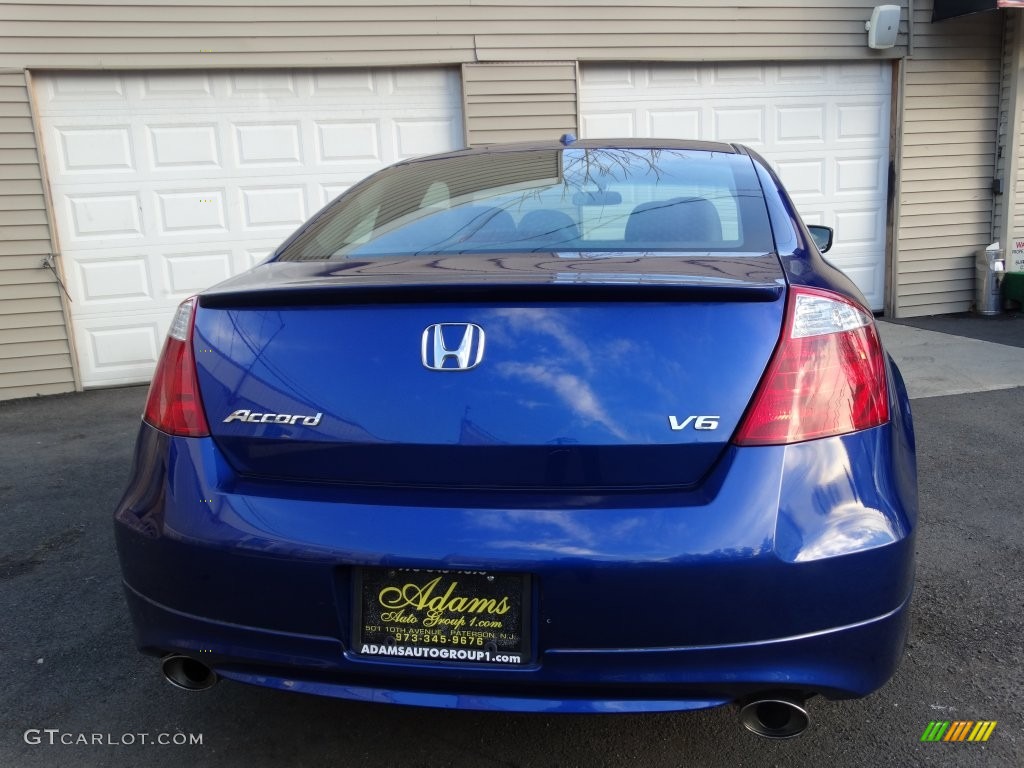 2009 Accord EX-L V6 Coupe - Belize Blue Pearl / Black photo #6