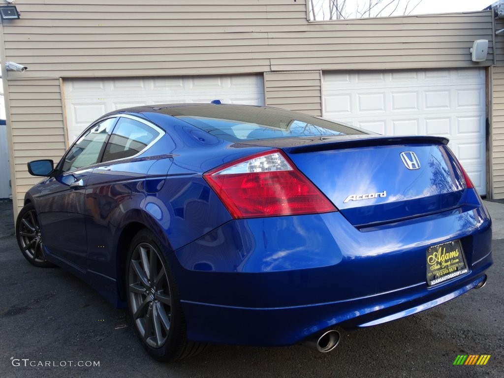 2009 Accord EX-L V6 Coupe - Belize Blue Pearl / Black photo #7