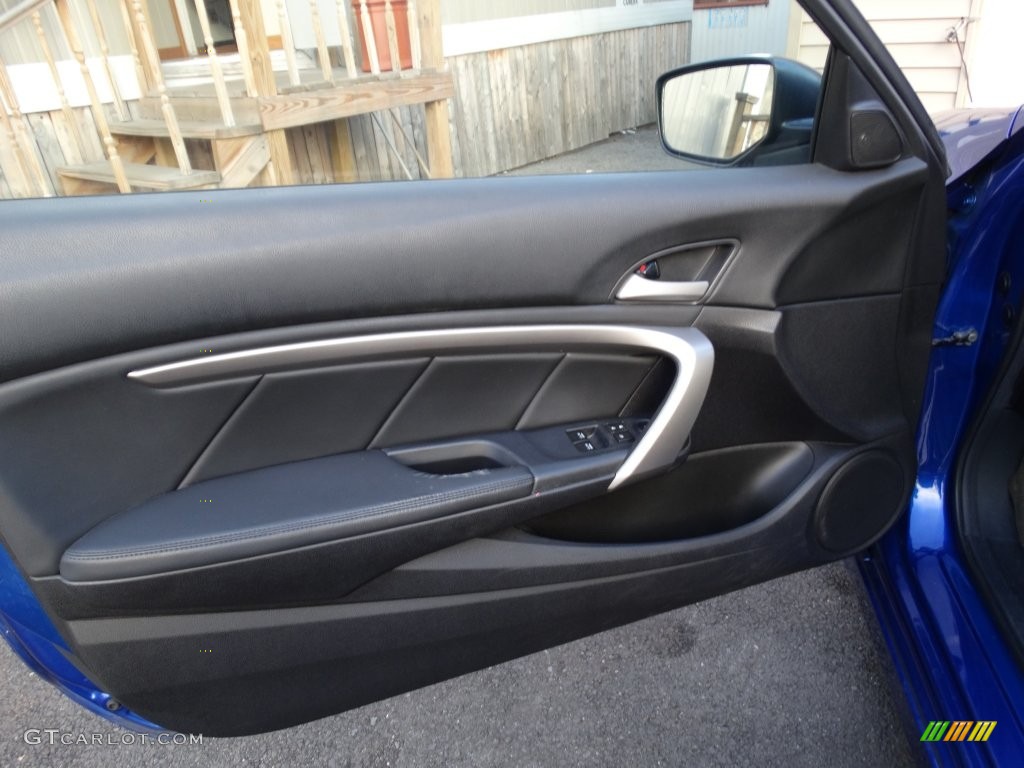 2009 Accord EX-L V6 Coupe - Belize Blue Pearl / Black photo #9