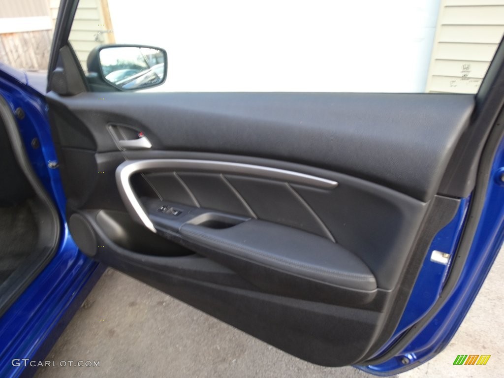 2009 Accord EX-L V6 Coupe - Belize Blue Pearl / Black photo #17