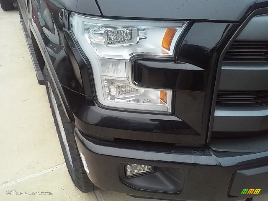 2016 F150 Lariat SuperCrew 4x4 - Shadow Black / Black photo #9