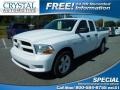 Bright White 2012 Dodge Ram 1500 ST Quad Cab