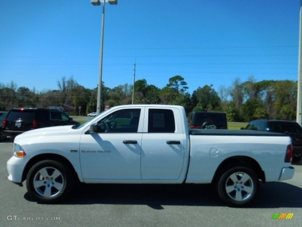 2012 Ram 1500 ST Quad Cab - Bright White / Dark Slate Gray/Medium Graystone photo #2