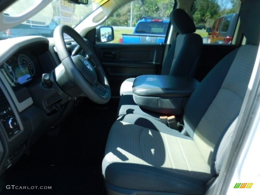 2012 Ram 1500 ST Quad Cab - Bright White / Dark Slate Gray/Medium Graystone photo #4