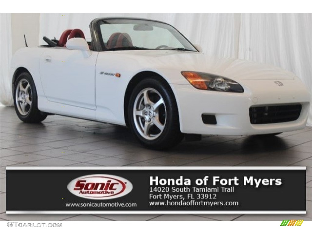 2002 S2000 Roadster - Grand Prix White / Red photo #1