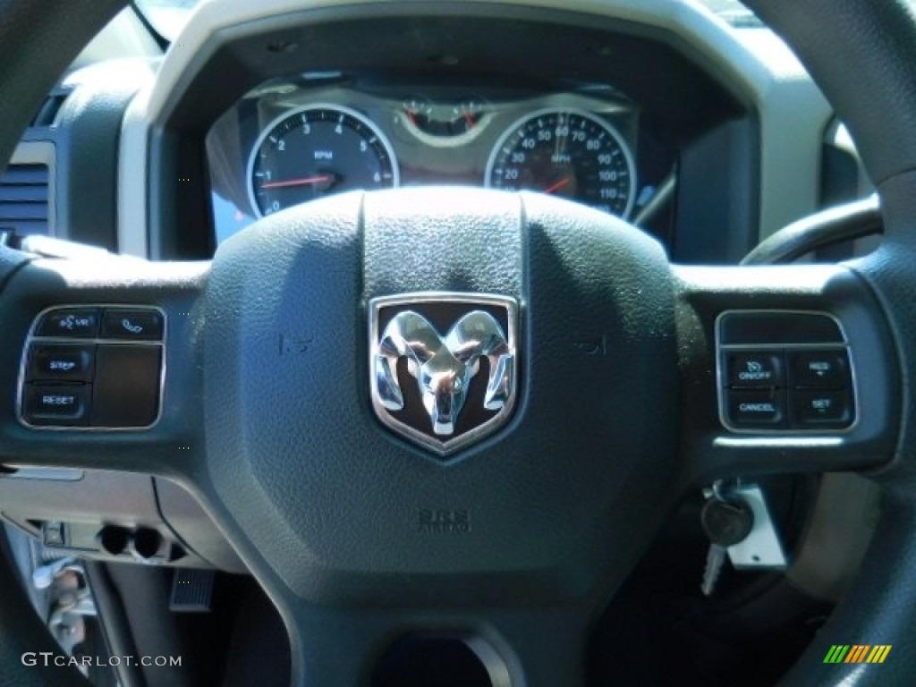 2012 Ram 1500 ST Quad Cab - Bright White / Dark Slate Gray/Medium Graystone photo #21