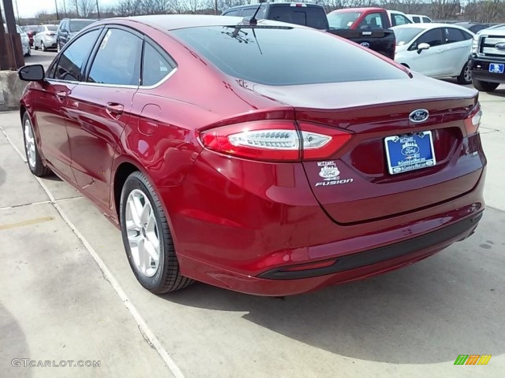 2016 Fusion SE - Ruby Red Metallic / Charcoal Black photo #7